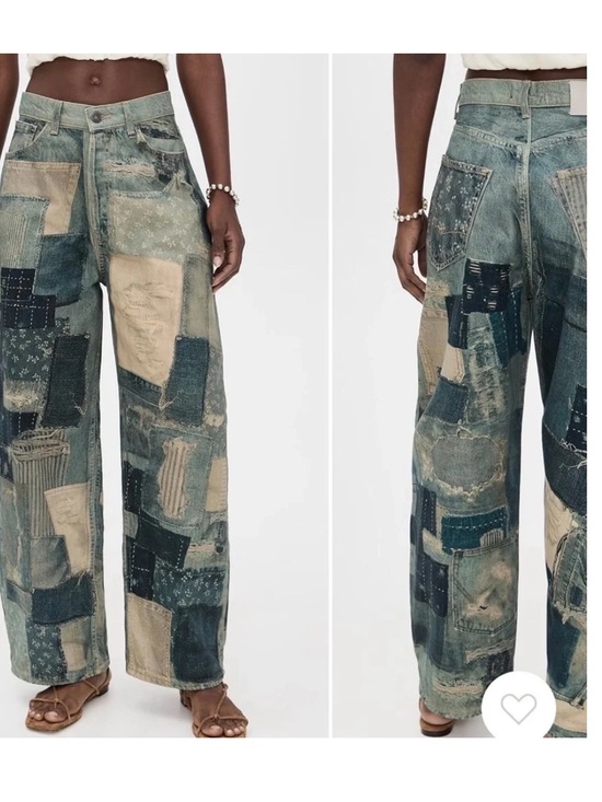 Free People Denim - Free People High-Rise Patchwork Jeans NWT